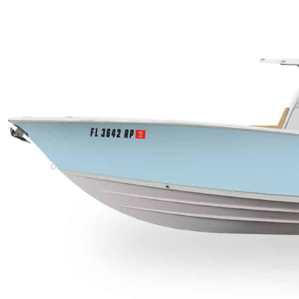 Hardline Boat Lettering Registration Kit 3 in. - 350 Black Solid - BLK350EC