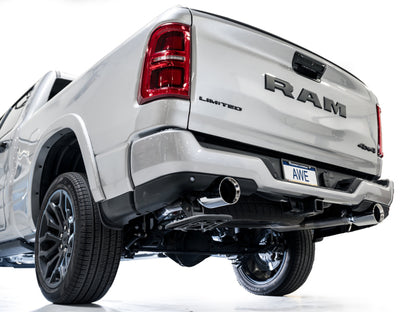 AWE Tuning 25+ RAM 1500 3.0TT 0FG Cat-Back Touring Exhaust - Chrome Silver Tips