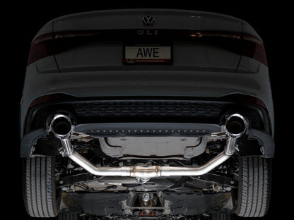 AWE Tuning 22-25 Volkswagen Jetta GLI Track Edition Exhaust - Chrome Silver Tips