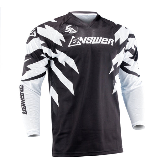 Answer 26 LE Syncron Rizz Vented Jersey Black/White/Cyan - XS