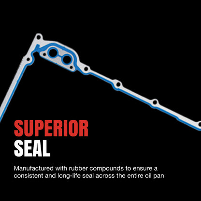 Fel-Pro 90-01 Acura Integra/99-00 Honda Civic Engine Oil Pan Gasket Set - PermaDry Molded Rubber