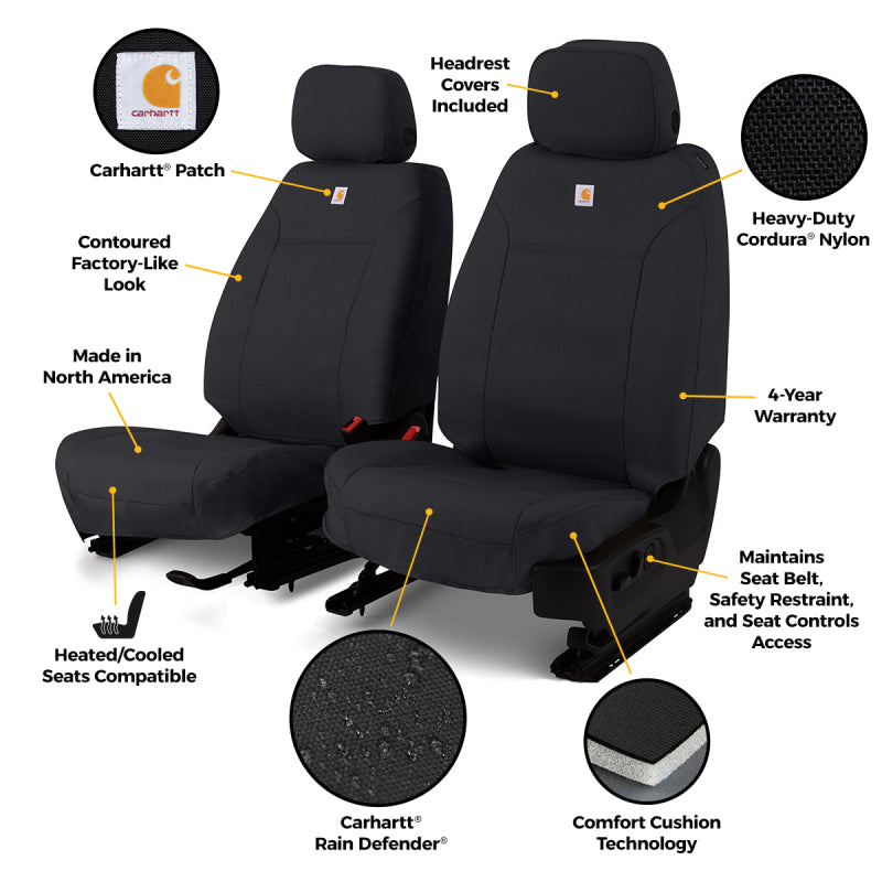 Covercraft 24-25 Jeep Wrangler Buckets Carhartt Super Dux Precision Fit Custom Front Row Seat Cover