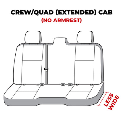Covercraft 19-24 Dodge Ram Polycotton SeatSaver Custom Second Row Seat Covers - Charcoal