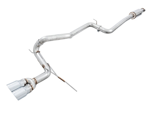 AWE Tuning Ford Focus ST Track Edition Cat-Back Exhaust - Chrome Silver Tips