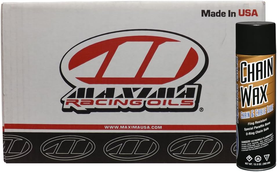 Maxima Chain Wax Chain Lube Large - 13.5oz (Aerosol) Case of 12 - 74920
