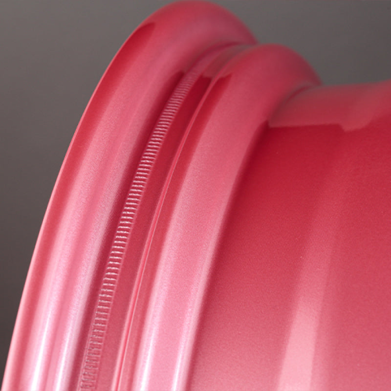 Gram Lights 57CR 18x8.5 +37 5x114.3 Sakura Pink Wheel (w/ Center Cap & No. 21 BK Air Valve)