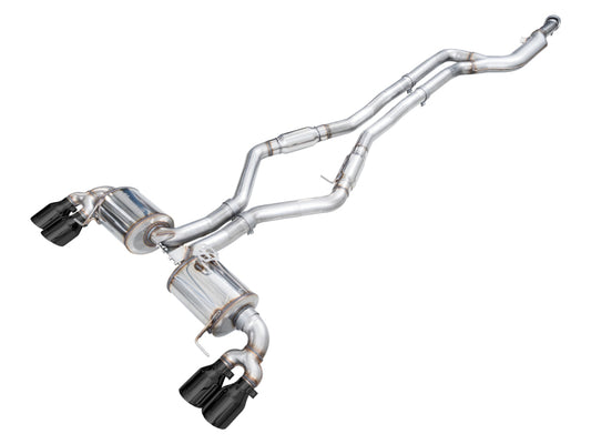 AWE Tuning 22-26 BMW M240i (G42) Touring Edition Exhaust - Diamond Black Tips