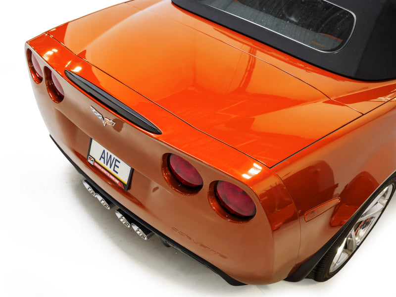 AWE Tuning 05-07 C6 Chevrolet Corvette 6.0L Touring Edition Axle-Back Exhaust w/ Chrome Silver Tips
