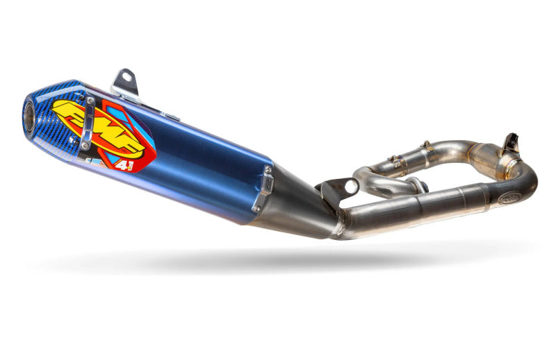 FMF Racing 19-26 Yamaha YZ250F/FX Anodized Titanium Factory 4.1 RCT Full System w/Blue Cap