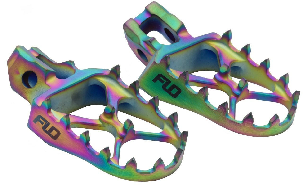 Titanium Foot Pegs Jet Fuel Hon/Kaw - A&D Discount Performance