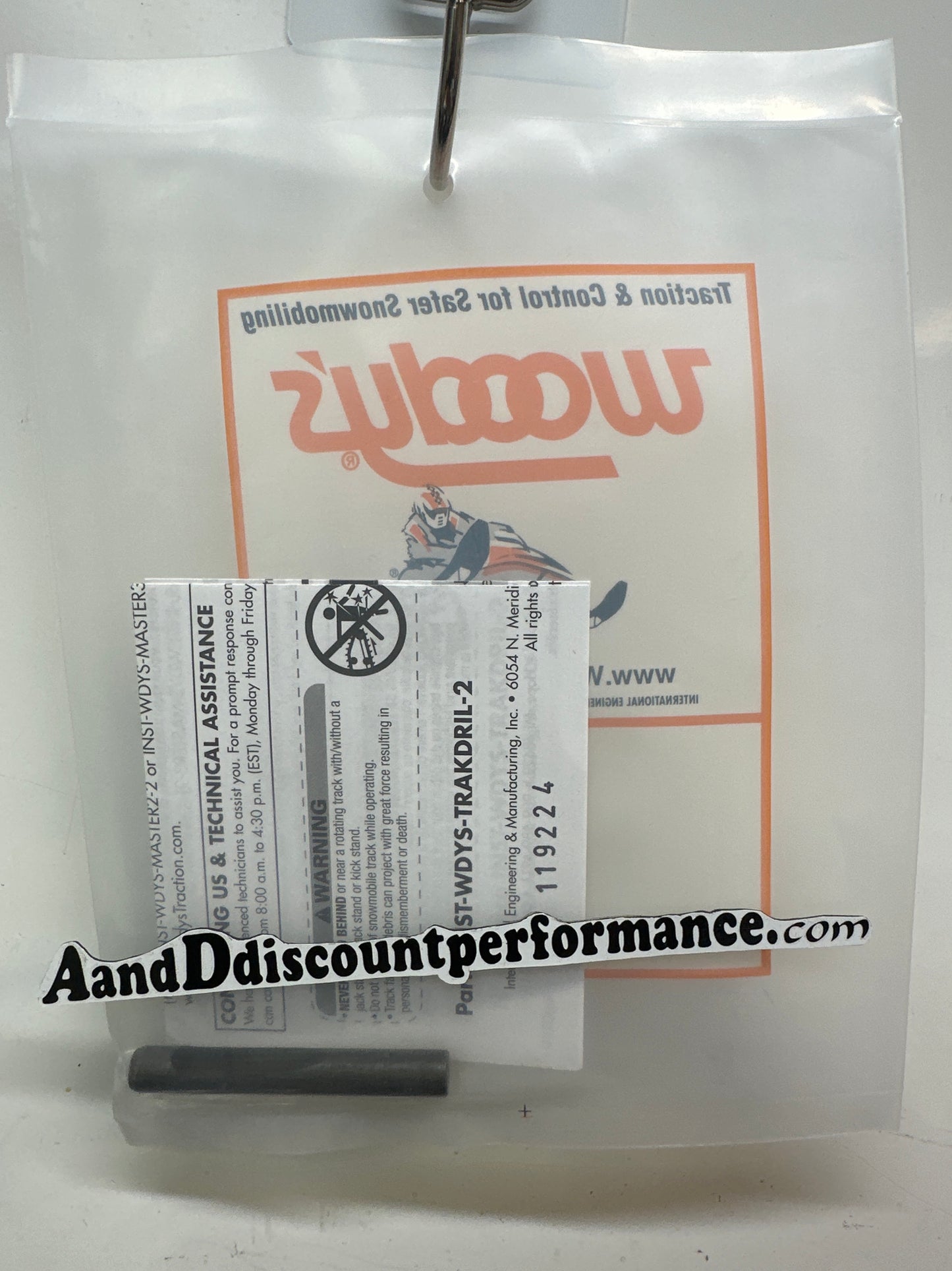 INSTOCK Woody's Universal Snowmobile Track Hole Drill Studding - DRIL-UNIV
