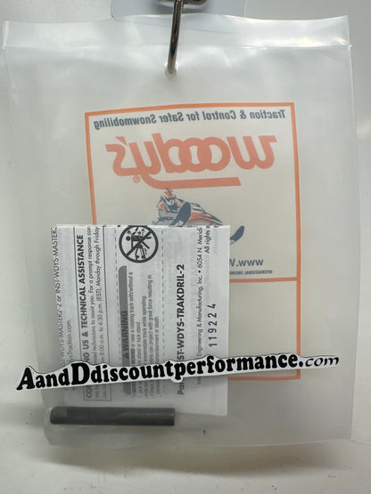INSTOCK Woody's Universal Snowmobile Track Hole Drill Studding - DRIL-UNIV