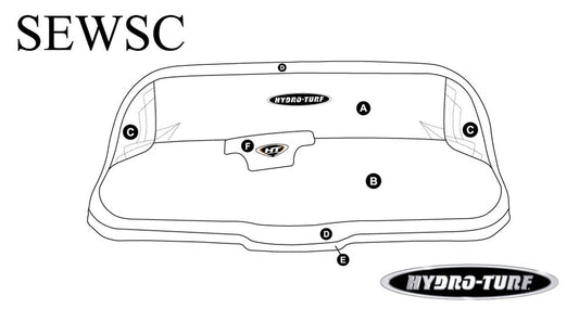 HYDROTURF Custom made Seat Cover for Kawasaki SC (aka Super Chicken) - SEWSC