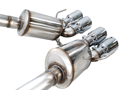 AWE Tuning 05-07 C6 Chevrolet Corvette 6.0L Touring Edition Axle-Back Exhaust w/ Chrome Silver Tips