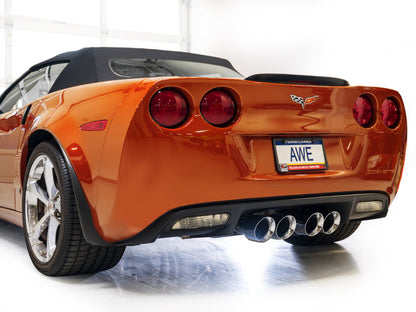 AWE Tuning 05-07 C6 Chevrolet Corvette 6.0L Touring Edition Axle-Back Exhaust w/ Chrome Silver Tips