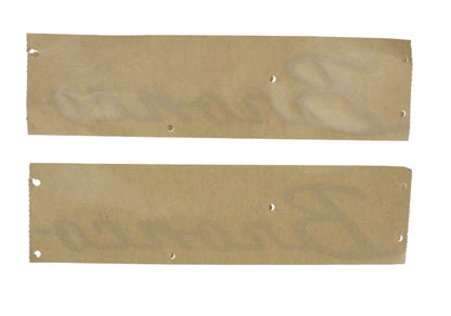 Ford Racing 21-23 Bronco Script Fender Badge - Silver
