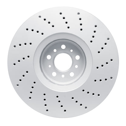 DFC 20-25 BMW X6 Left Front Drilled GeoSPEC Coated Rotor