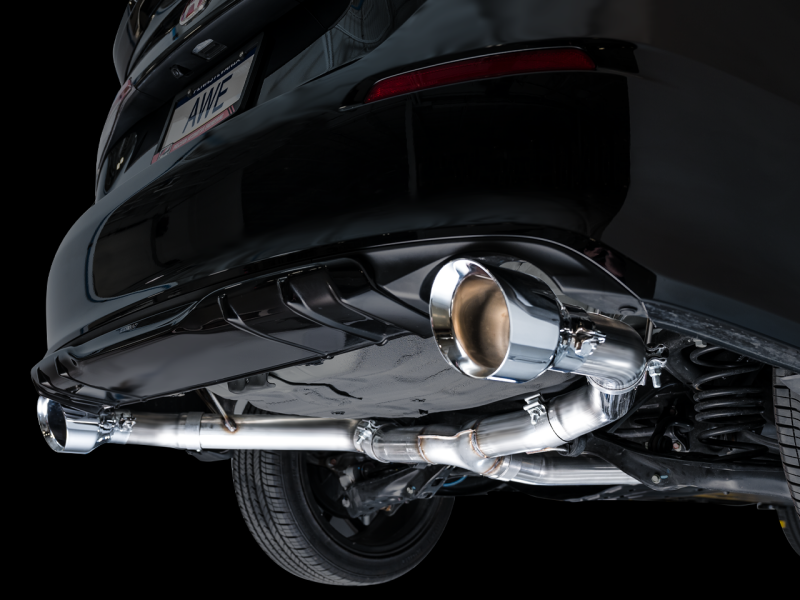 AWE Tuning 22+ Honda Civic Si/Acura Integra Track Edition Cat-Back Exhaust - Dual Chrome Silver Tips