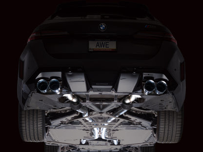 AWE Tuning BMW G90/G99 M5 Touring Edition Cat-Back Exhaust - Chrome Silver Tips