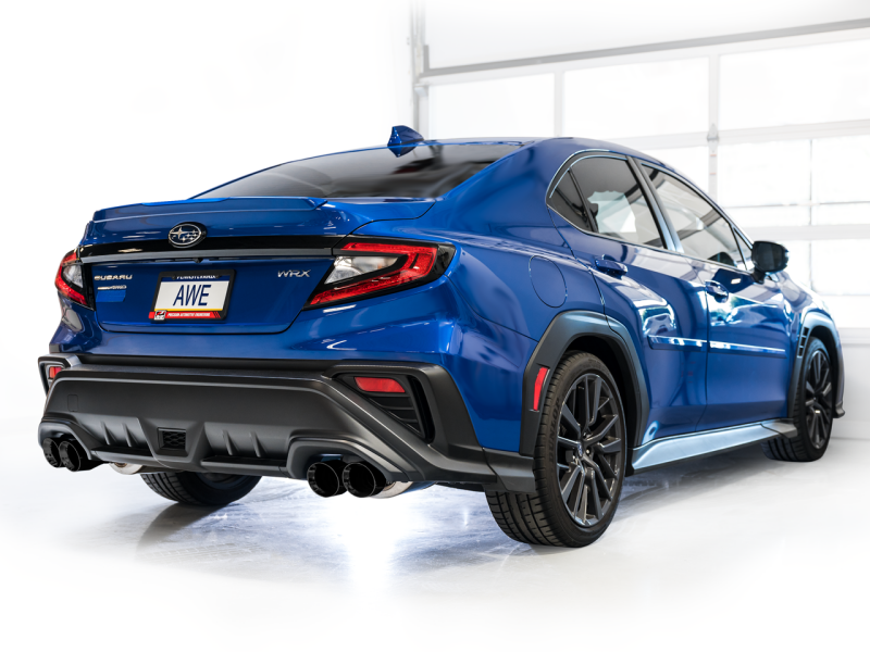 AWE Tuning 2022+ VB Subaru WRX Track Edition Exhaust - Diamond Black Tips