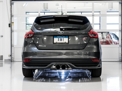 AWE Tuning Ford Focus ST Track Edition Cat-Back Exhaust - Chrome Silver Tips