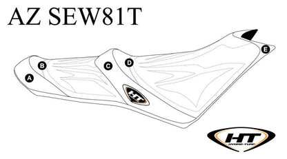 Hydroturf Custom Premier Seat Cover Sea-Doo Spark/Trixx 2-Up Comfort Seat (14-23) - AZ-SEW81T (Copy)