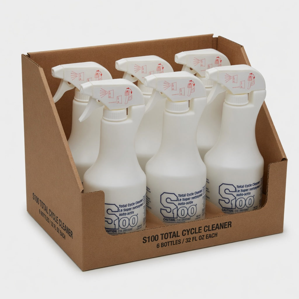 S100 TOTAL CYCLE CLEANER 500ML Bottle - 12500S - 4 Pack - 12 pack choose options