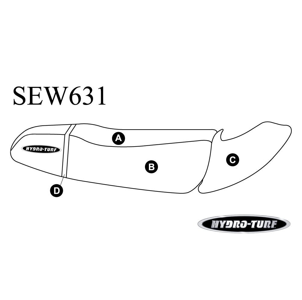 Seat Cover for Kawasaki 1100 STX 97/900 STX 99-00/900 STS 01-02 W/Cowling