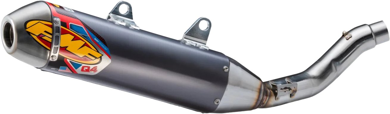 FMF Offroad Q4 4-Stroke Quiet Series Slip-On Exhaust HEX Muffler 25-26 KAWASAKI KX250F/KX250X - 042410