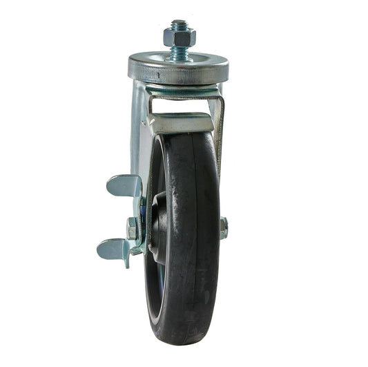 6" Caster Swivel Brake 1/2 Stud -13 Threads per inch