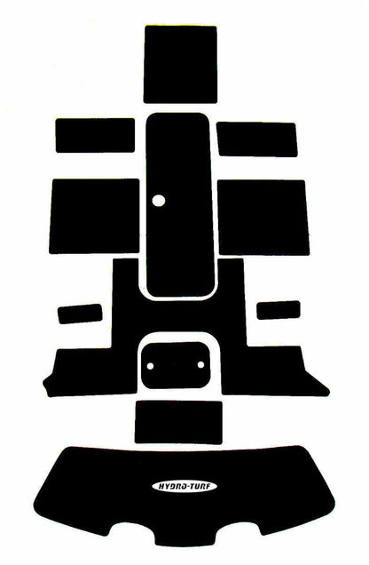 Hydro-Turf Jet Boat Mats Sea-Doo 05-06 CHALLENGER 180 SD17 BROWN/BLK WIDE GROOVE