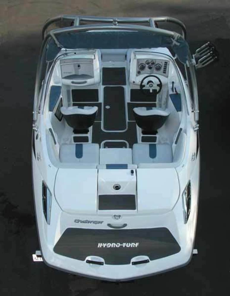 Hydro-Turf Jet Boat Mats Sea-Doo 05-06 CHALLENGER 180 SD17 BROWN/BLK WIDE GROOVE