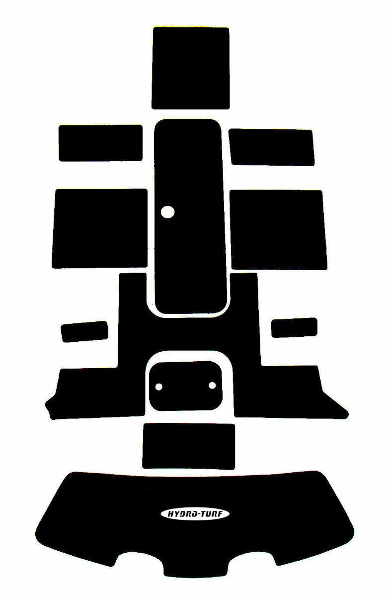Hydro-Turf Jet Boat Mats Sea-Doo (05-06) CHALLENGER 180 SD17 Black CUT GROOVE