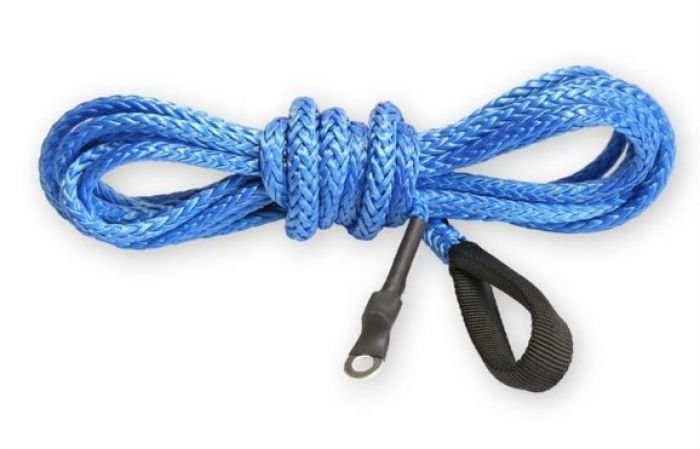 KFI 3/16" X 12' Winch Rope - Synthetic BLUE CABLE - SYN19-B12