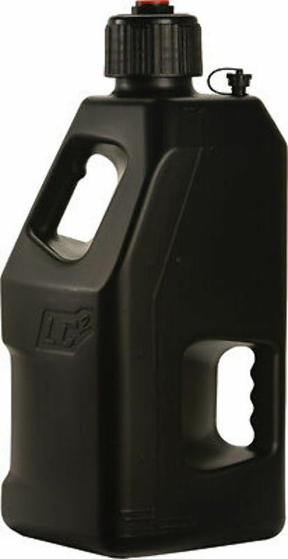 INS LC2 MX ATV UTV Utility 5 Gallon Fuel Gas Can Jug BLACK W/ 30-1199 & 12" HOSE