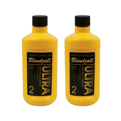 INSTOCK 2-Pack of Blendzall Ultra 2-Cycle Racing Castor Oil - 2 - 16 oz Bottles
