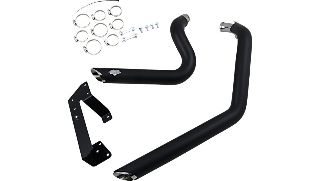 Vance & Hines Exhaust Shortshots Staggered Black 2004-2013 Sportster XL Harley - 47219