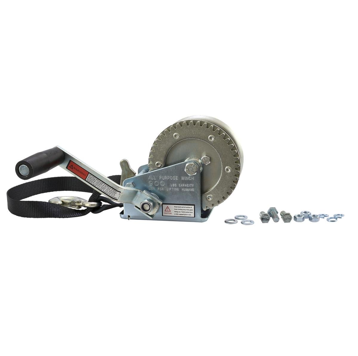 SBT PWC Jet ski Trailer Zinc Plated Ratchet Winch with Bow Loop - 10-060