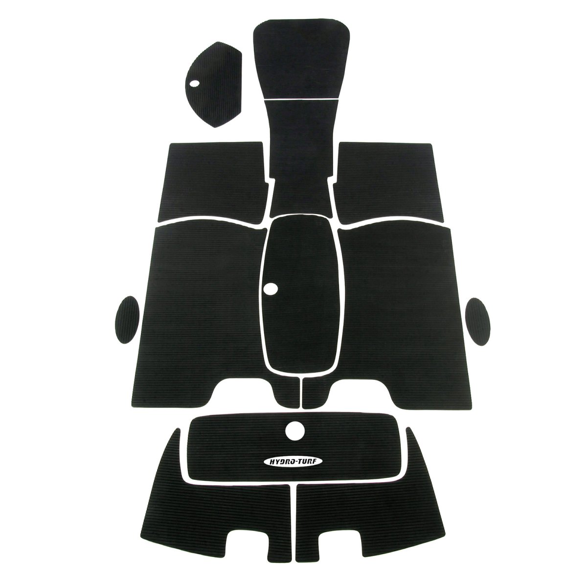 Yamaha GREY/BLACK WIDE GROOVE mats jet boat LS2000 LX2000 Hydro-turf carpet Y02