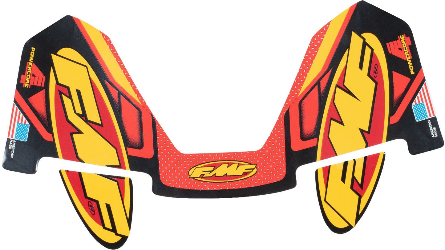 FMF Offroad 4 Stroke Muffler Decals 4-STROKE HEX POWERCORE DECAL   - 014842