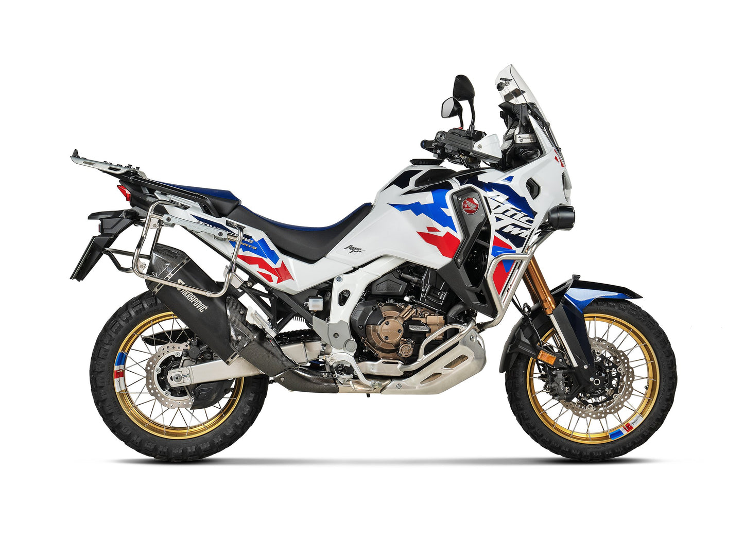 Akrapovic Slip-On Line Muffler AfricaTwin2024 - Black Titanium for CRF1100L - Black S-H11SO4-HAFT