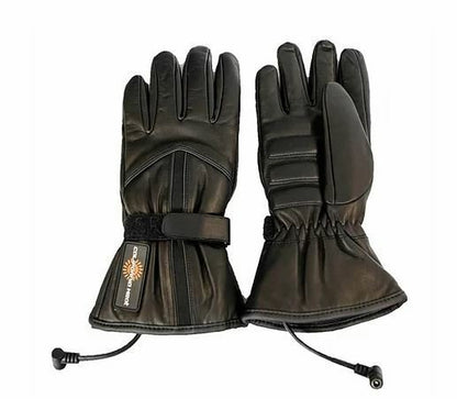 California Heat 12V Heated Motorcycle Street Riding Cold Weather Leather Gloves