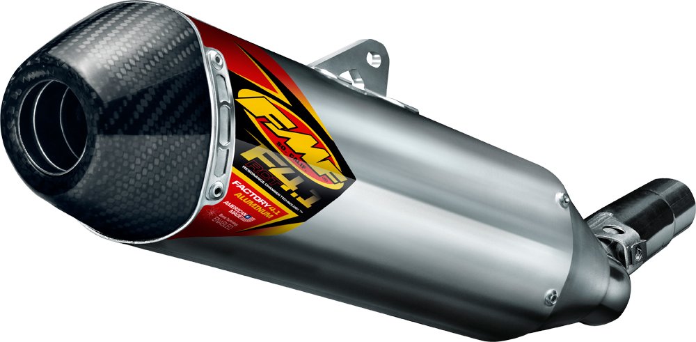 FMF Offroad Factory 4.1 Slip-On Exhaust ALUMINUM FACTORY 4.1 RCT SLIP-ON W/CARBON ENDCAP Slip-On Muffler  - 045594