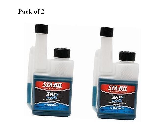 2 PACK STA-BIL MARINE ETHANOL FUEL TREATMENT AND STABILIZER 8OZ 22239 - 57-1109