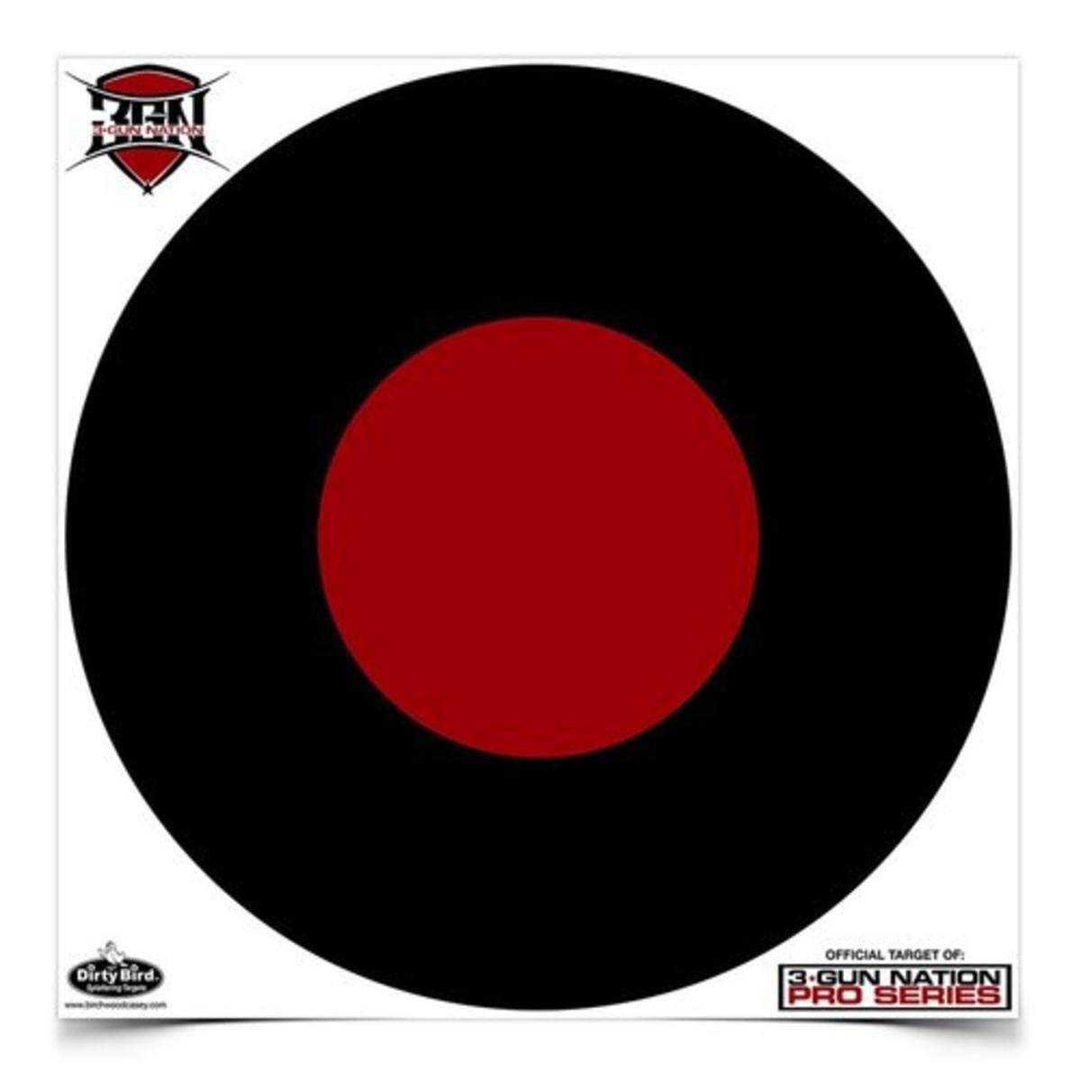 Birchwood Casey Non-Adhesive Dirty Bird White Splattering 17.25" Official 3-Gun Nation Pro Series Practice Shooting Targets