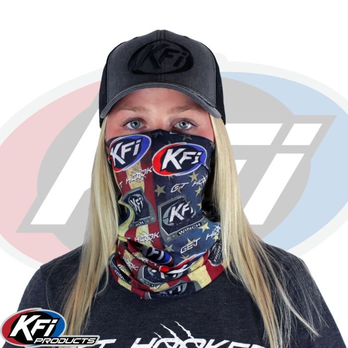 KFI KFI COLOR FLAG FACE MASK WITH LOGOS - FM-CLR
