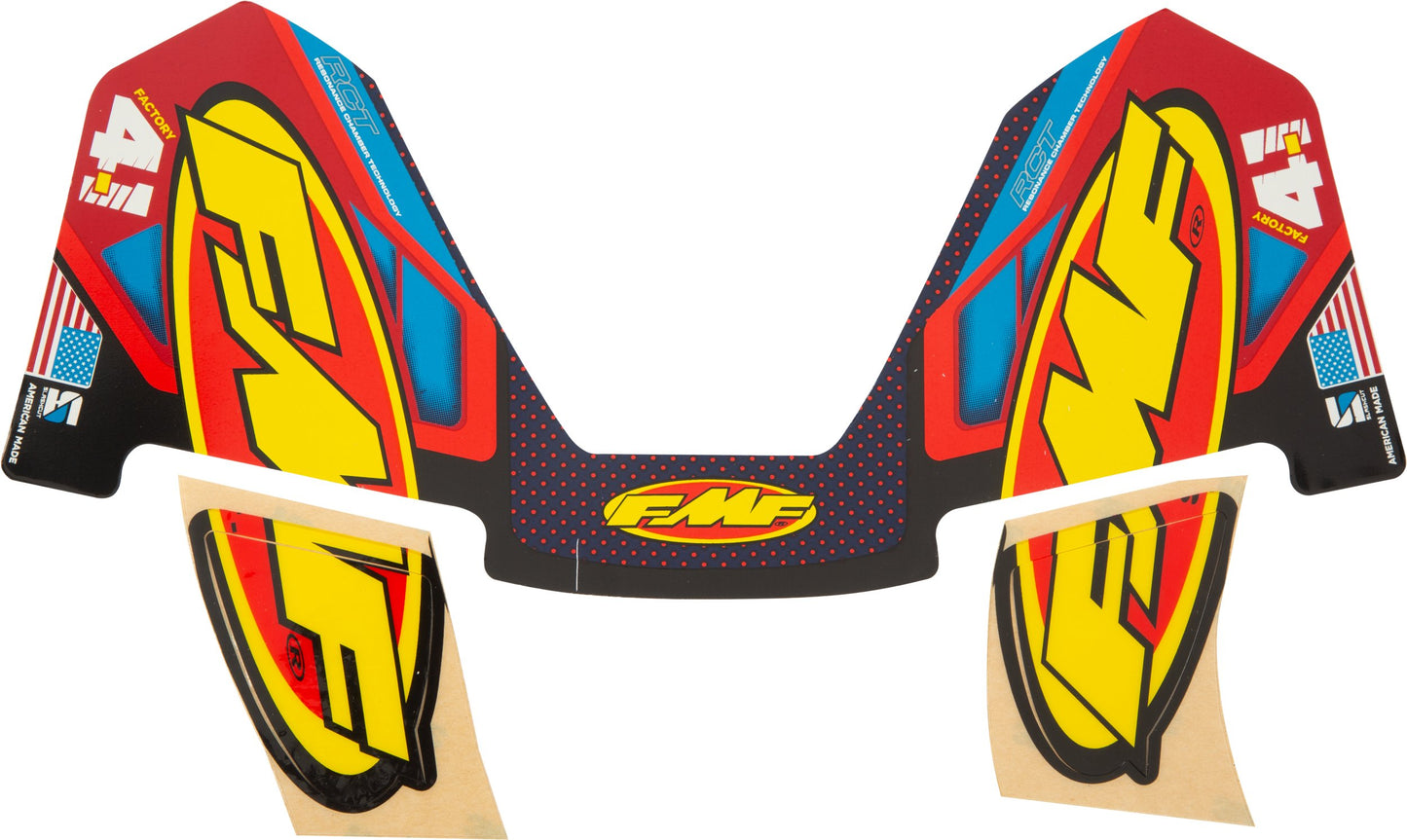 FMF Offroad 4 Stroke Muffler Decals 4.1 TITANIUM RCT WRAP DECAL   - 014841
