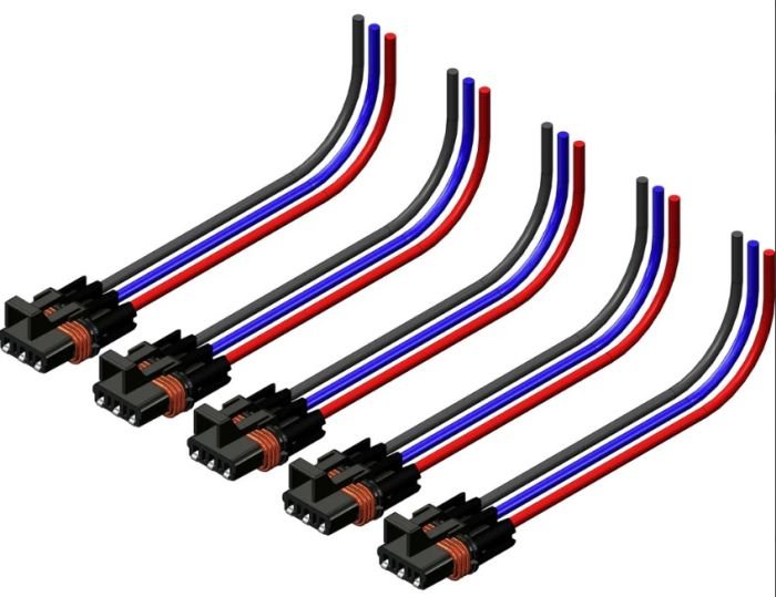 KFI POLARIS Ranger XP 1000 WIRE 3-PIN 12" HARNESS 5-PACK - 102505