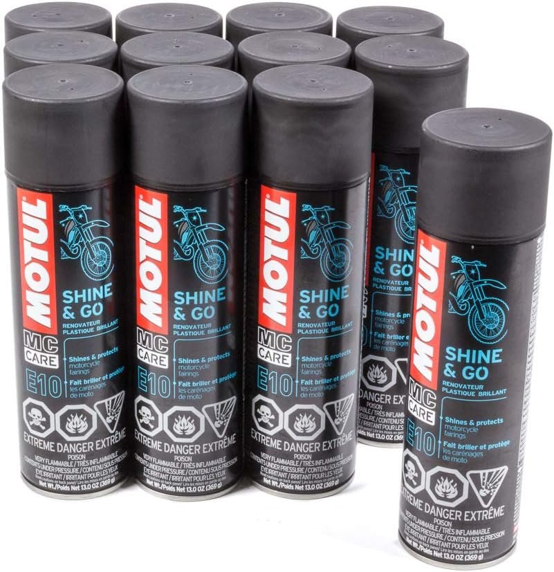 Motul CASE OF 12 - 108093 E10 13 oz Shine & Go Spray