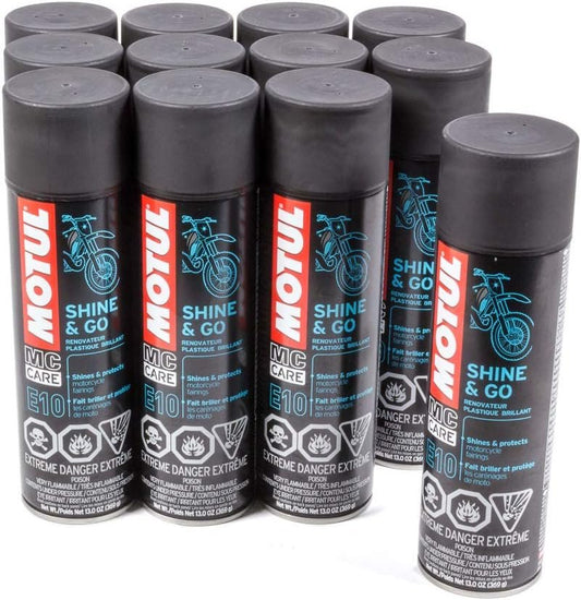Motul CASE OF 12 - 108093 E10 13 oz Shine & Go Spray